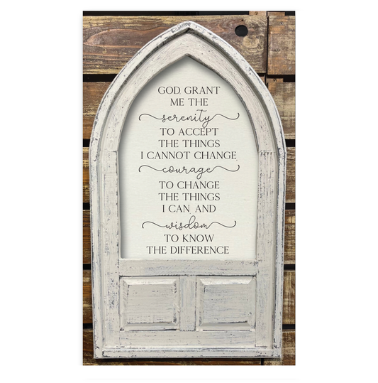 Small Arched Framed Serenity Prayer