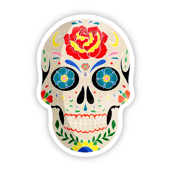 Sugar Skull Halloween Sticker