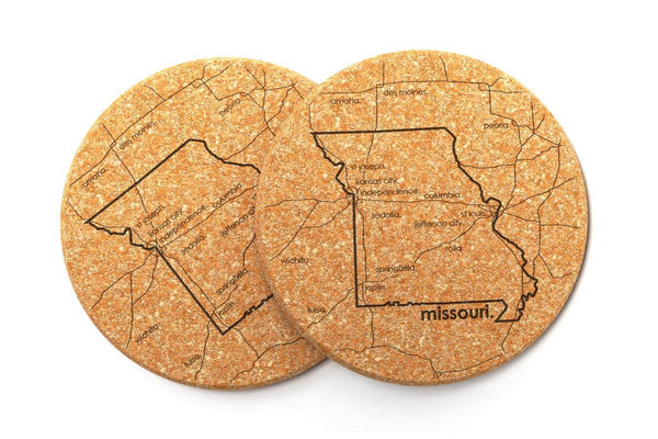 Missouri Cork Coaster - Set of 2