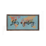 12x6 Life's A Journey Map Sign - DW015