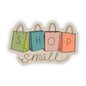 "Shop Small" Shopping Bag Sticker