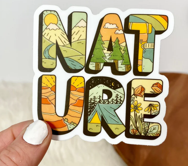 Nature Lettering Sticker