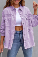 Tattered jacket: XL / Lilac