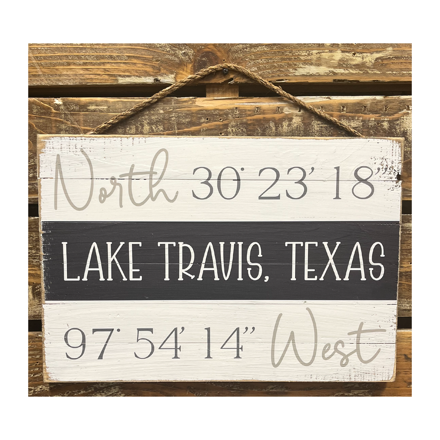 Lake of the Ozarks Coordinates Sign