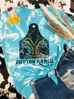 Lg Yellowstone Dutton Ranch Scrunch Tee