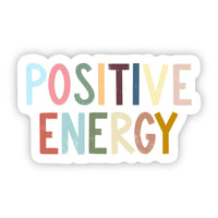 Positive Energy Positivity Lettering Sticker