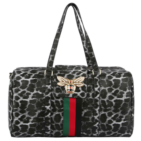 Croc Alligator Duffle Overnight Bag