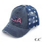 Vintage USA Baseball Cap with Star Details CC