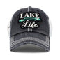 Lake Life Embroidered Baseball Cap Hat