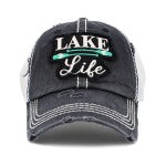 Lake Life Embroidered Baseball Cap Hat