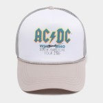 Grey Licensed AC/DC 'North American Tour 1986' Trucker Style Baseball Cap