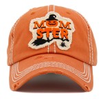 Pumpkin Momster Patch Baseball Cap Hat
