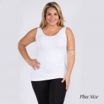 Women's Plus Size Seamless Reversible V-Neck Tank Top