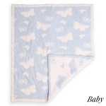 Butterfly Super Soft Jacquard Animal Print Comfy Luxe Knit Baby Blanket