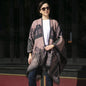 Knit Kimono Featuring Multi Pattern Details