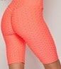 Coral Honey-Comb "TikTok" Brazilian Butt Lifting Biker Shorts