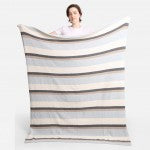 Super Soft Striped Comfy Luxe Knit Blanket