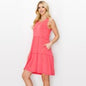 Coral Bohemian Bella Sleeveless Layered Dress