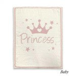Princess Super Soft Jacquard Animal Print Comfy Luxe Knit Baby Blanket