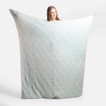Super Soft Jacquard Mermaid ComfyLuxe Knit Blanket.