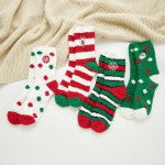 Soft Christmas Mini Crew Knit Socks