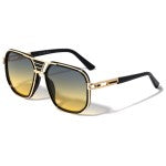 Squared Deco Fashion Aviator Sunglasses