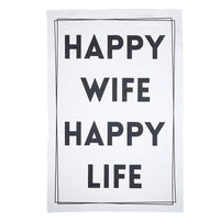 Tea Towel - Happy Wife	Tea Towel - Happy Wife