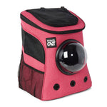 "The Fat Cat" Cat Backpack in Deep Rose Pink