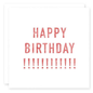 Vintage Red Happy Birthday Card