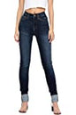 82152 Judy Blue High Rise Long Length Skinny Denim Jeans Dark