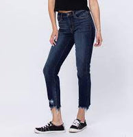 MID-RISE DESTROYED SLIM FIT Judy Blue