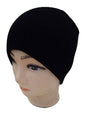 Basic Short Cut Unisex Beanies: Black