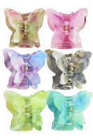 Butterfly Tie Dye Acetate Resin Y2K Hair Claw