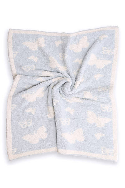 BUTTERFLY Print Kids Luxury Soft Throw Blanket