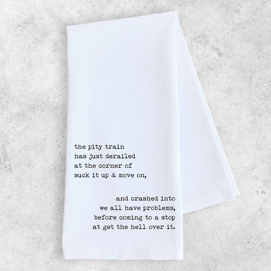 Pity Train - Tea Towel