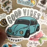 Good Vibes Car Sticker