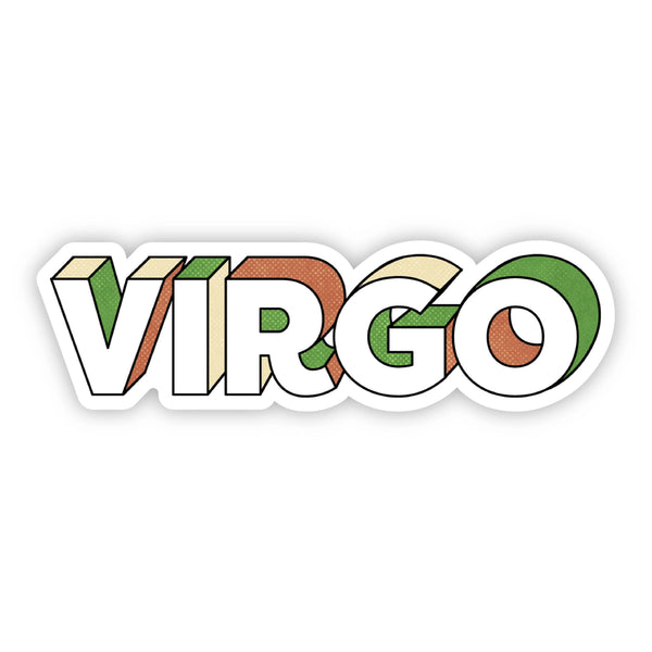 Virgo Letterinig Zodiac Sticker