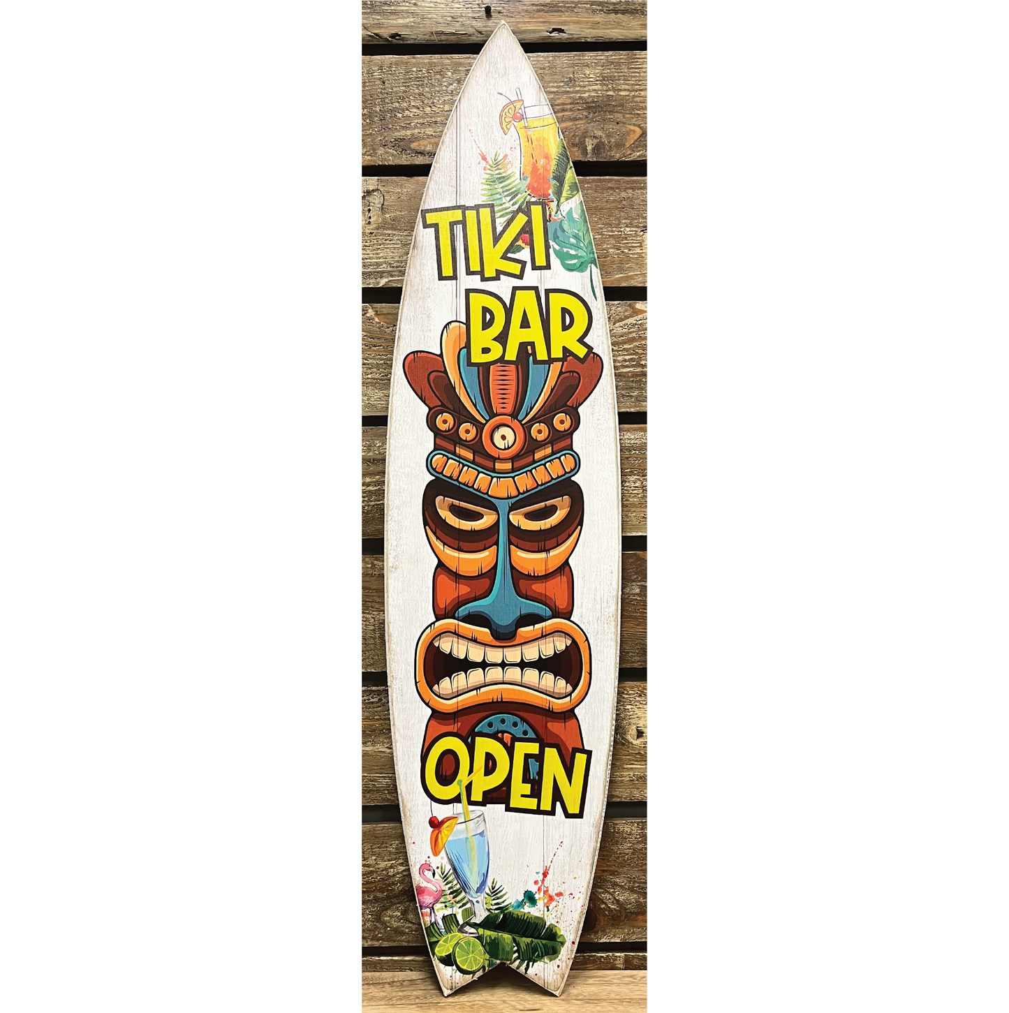 Surf Board Tiki Bar Open