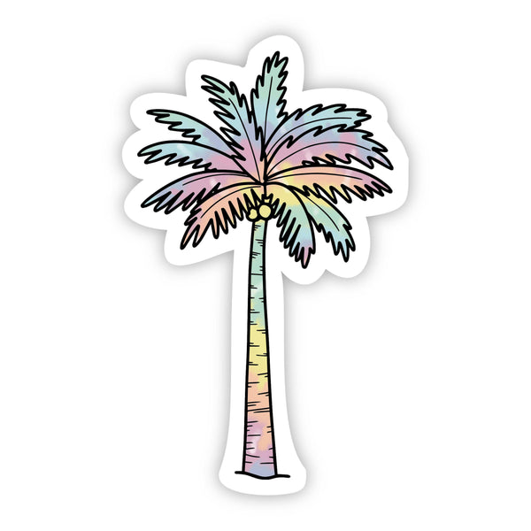 Palm Tree Tie Dye Aesthetic Sticker