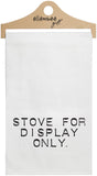 White Stove For Display Only Funny Kitchen Tea Towels
