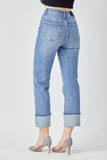 HIGH-RISE WIDE STRAIGHT JEANS Risen