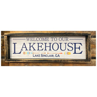 Welcome To Our Lakehouse Lake of the Ozarks Sign