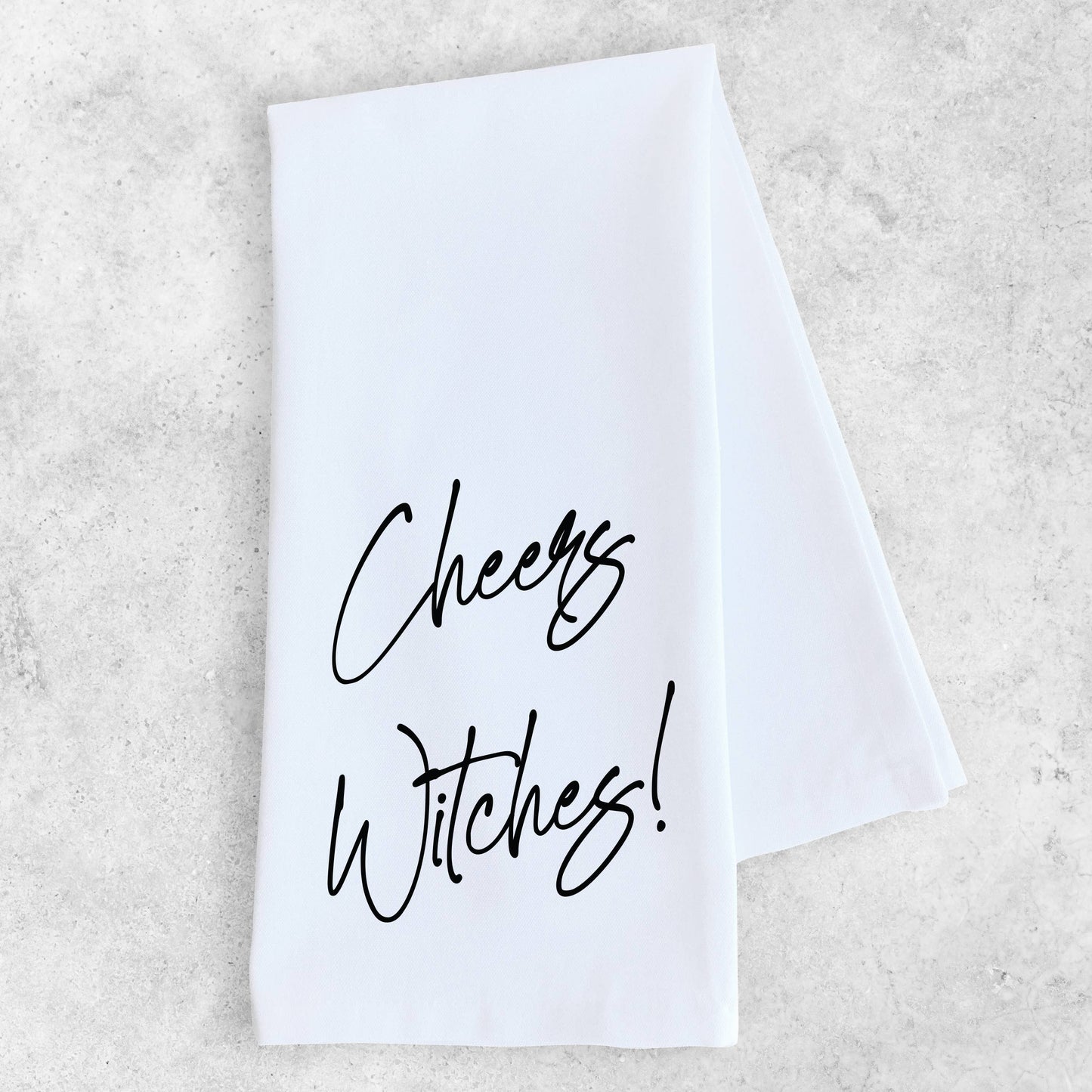 Cheers Witches! - Tea Towel - Halloween Decor