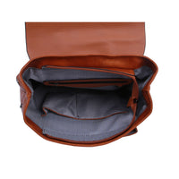 Black Quilted Stud Belt Concealed Backpack
