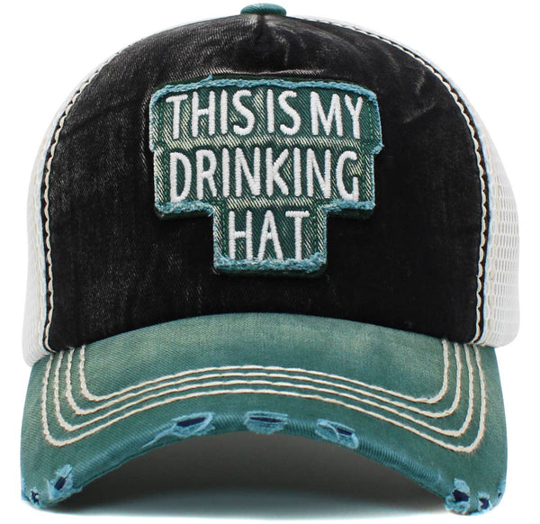 This Is My Drinking Hat Mesh Vintage Ballcap