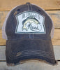 Hats The Struggle is Reel, Distressed Navy