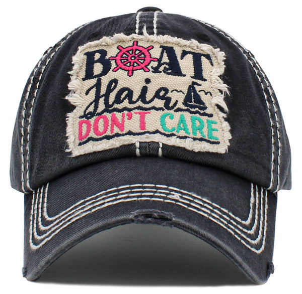 BOAT HAIR DON'T CARE WASHED VINTAGE BALLCAP