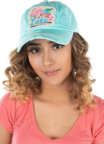 Vintage Patch Hat - Life is Better at The Lake (Mint)