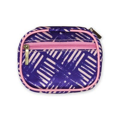 Wellness Keeper Zippered Pill & Vitamin Case Open Stock: Indigo Terra