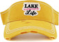 Distressed Patch Visor- Lake Life (Yellow)